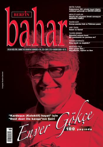 Berfin Bahar Aylık Kültür Sanat ve Edebiyat Dergisi, Sayı: 273 / Kasım