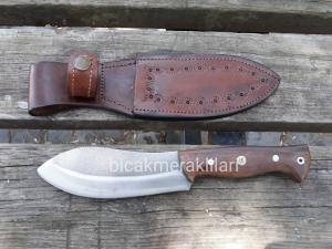 Ahşap Sap Geniş Ağız Av Bıçağı 4116 Çelik 25cm Ahşap Sap Geniş Ağız Av Bıçağı 4116 Çelik 25cm