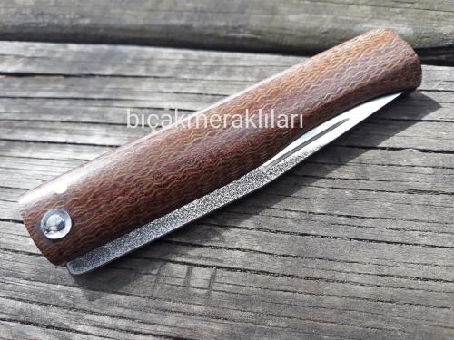 El İşçiliği Çakı 3mm N690 Çelik Fiber Sap