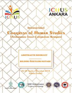 Uluslararası insan çalışmaları kongresi bildiri özetleri kitabı Uluslararası insan çalışmaları kongresi bildiri özetleri kitabı