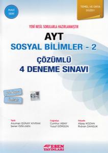 ESEN AYT SOSYAL BİLİMLER 2 4apos;LÜ DENEME SINAVI