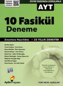 AYDIN YAYINLARI YKS AYT 2.OTURUM 10apos;LU DENEME
