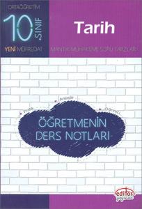 EDİTÖR 10.SINIF TARİH DERS NOTLARI