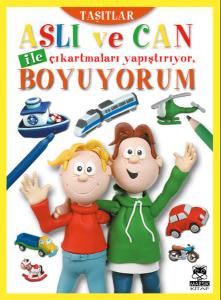 Aslı ve Can ile Çıkartmaları Yapıştırıyor, Boyuyorum - Taşıtlar