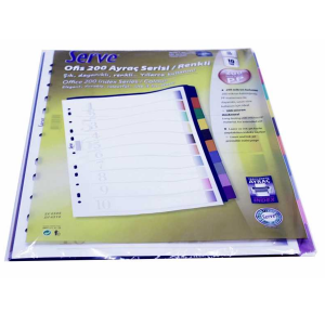 SERVE PLASTİK SEPERATÖR 10 RENK AYRAÇLI