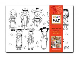 Funny Mat - Dünya Çocukları - 33,5x48cm