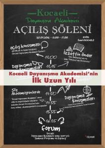 Kocaeli Dayanışma Akademisi'nin İlk Uzun Yılı Kocaeli Dayanışma Akademisi'nin İlk Uzun Yılı