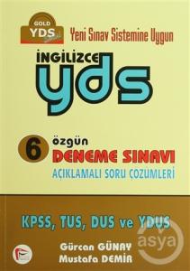  Özgün 6 YDS İngilizce Deneme Sınavı 