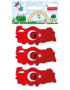 TANEZ 161 TÜRKİYE HARİTALI STİCKER