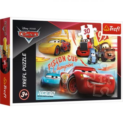 Trefl Puzzle 30 Parça 27x20 CM Champion Team / Disney Cars 3 18233