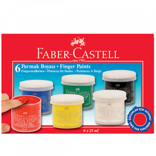 FABER CASTELL PARMAK BOYA 6 LI