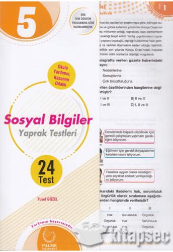 PALME 5.SINIF SOSYAL BİLGİLER Y.T