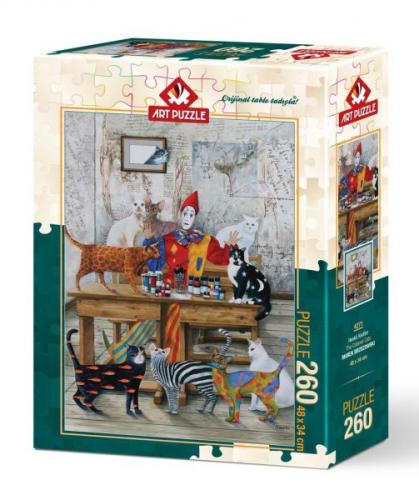 Art Puzzle 260 Parça Renkli Kediler 4271