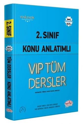 Editör Yayınları 2. Sınıf VIP Tüm Dersler Konu Anlatımlı Mavi Kitap