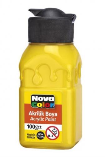 Nova Color Akrilik Boya Şişe 100 Cc Sarı Nc-2010