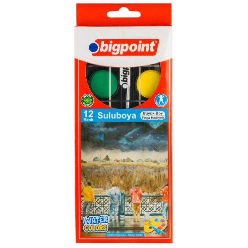 BİGPOİNT 12apos;Lİ BÜYÜK SULU BOYA 758