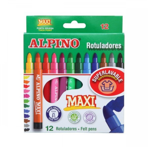 ALPİNO MAXİ KEÇELİ KALEM 12 Lİ