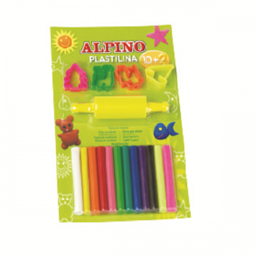 Alpino Oyun Hamuru Plastilina Silindir 12 Renk DP000052