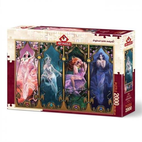 Art 2000 Parça Puzzle Dört Cevher Fantastik