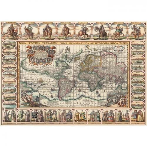 Art 2000 Parça Puzzle Eski Dünya Haritası