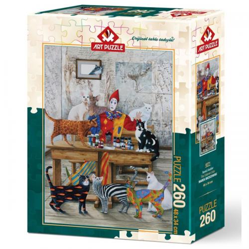 Art Puzzle 260 Parça Renkli Kediler 4271