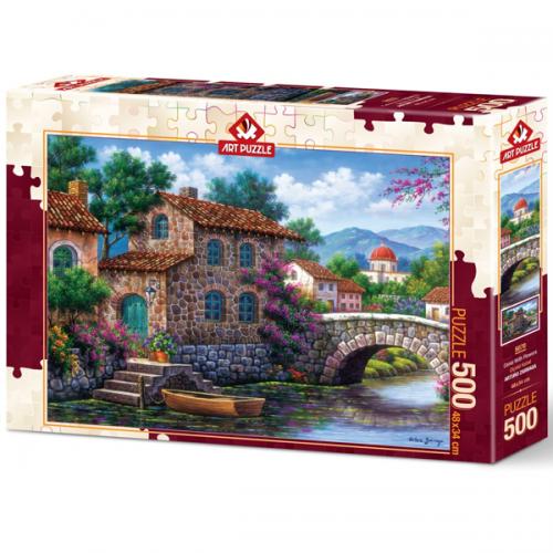 Art Puzzle 500 Parça Çiçekli Kanal 5070