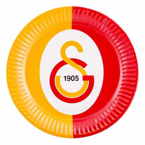 BALON EVİ GALATASARAY TABAK 23 CM 8'Lİ PAKET DOĞUM GÜNÜ SÜSÜ