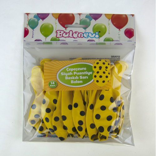 Balonevi Balon Baskılı Sarı 14 LÜ 0799