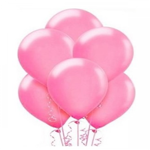 Balonevi Balon Beyaz Baskılı Pembe 100 LÜ 9967