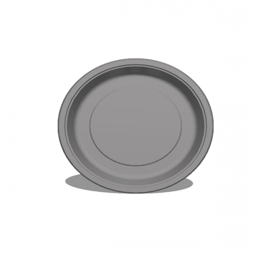 Balonevi Tabak Gümüş 23 CM 8 Lİ 7057