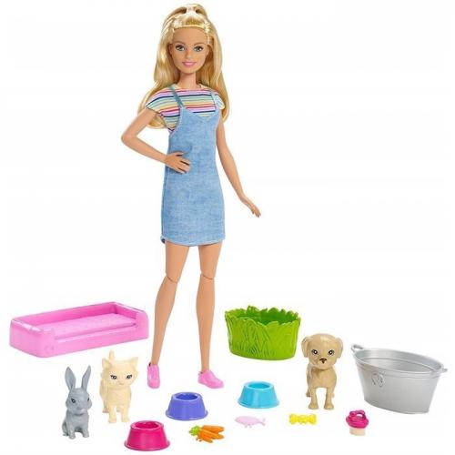 Barbie Hayvanlarla Banyo Eğlencesi FXH11
