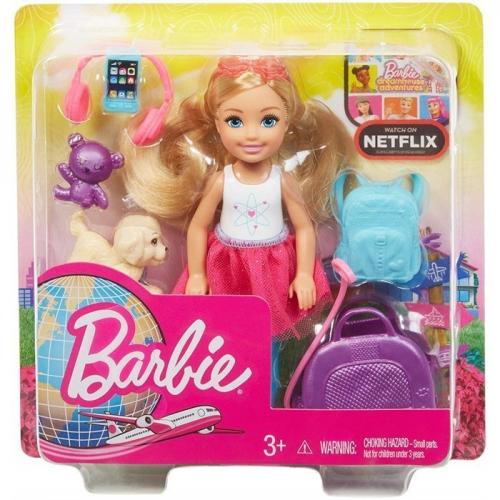 Barbie Seyahatte Chelsea ve Aksesuarları FWV20