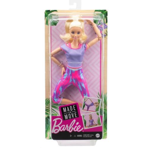 Barbie Sonsuz Hareket Bebeği Sarışın Desenli Taytlı GXF04