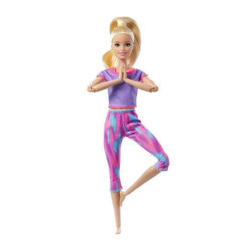 Barbie Sonsuz Hareket Bebeği Sarışın Desenli Taytlı GXF04 Barbie Sonsuz Hareket Bebeği Sarışın Desenli Taytlı GXF04
