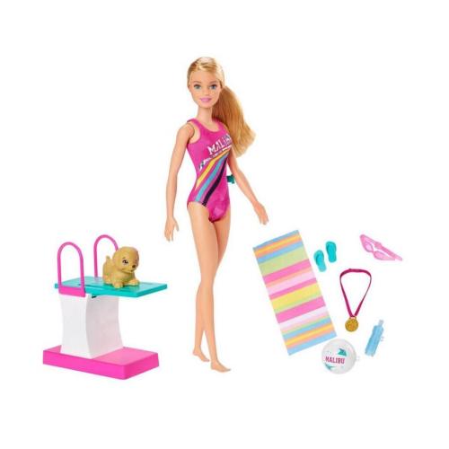 Barbie Yüzücü Oyun Seti GHK23