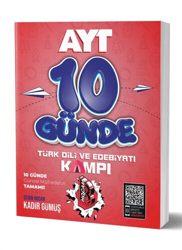 Benim Hocam Yayınları 10 Günde AYT Türkdili ve Edebiyatı Kamp Defteri
