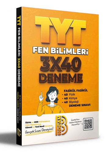 Benim Hocam Yayınları 2021 TYT Fen Bilimleri 3x40 Fasikül Denemeler