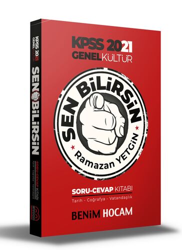 Benim Hocam Yayınları KPSS 2021 Genel Kültür Sen Bilirsin Tarih-Coğraf