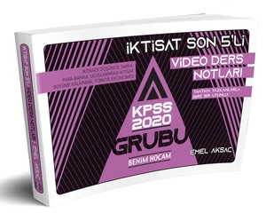 Benim Hocam Yayınları KPSS A Grubu İktisat Son 5 li Video Ders Notları Bankası