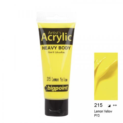 BP AKRİLİK BOYA 75ml 215 LEMON YELLOW .... * (tek ürün gönderilecektir, fotoğraf temsilidir)