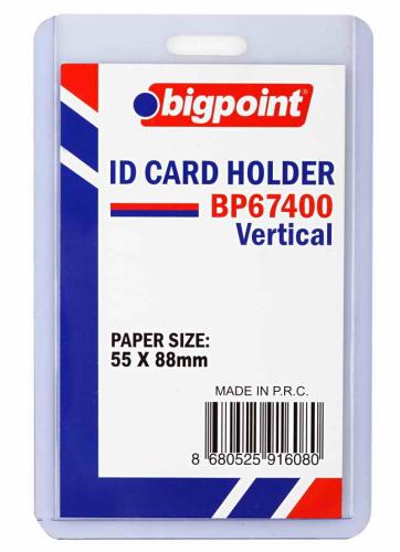 BİGPOİNT DİKEY ŞEFFAF KART KABI 55X88MM