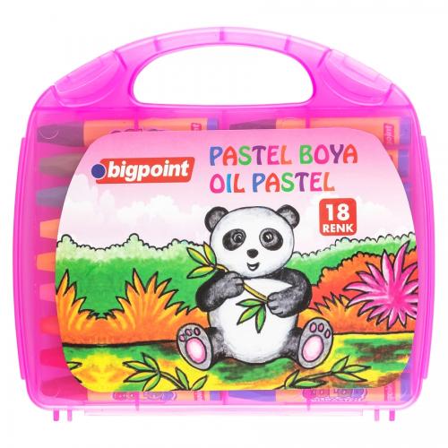 Bigpoint Pastel Boya 18 Renk - Pembe Çantalı