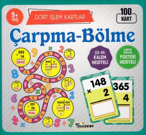 Dört İşlem Kartlar Çarpma Bölme 9 Yaş 100 Kart