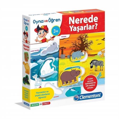 Clementoni Baby Oyna ve Öğren Nerede Yaşarlar? 64432