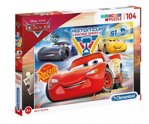 Clementoni Disney Cars Supercolor 104 Parça Puzzle 27072