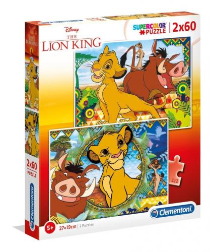 Clementoni Disney Lion King Supercolor 2x60 Parça Puzzle 21604