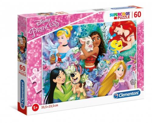 Clementoni Disney Princesses Supercolor 60 Parça Puzzle 26995