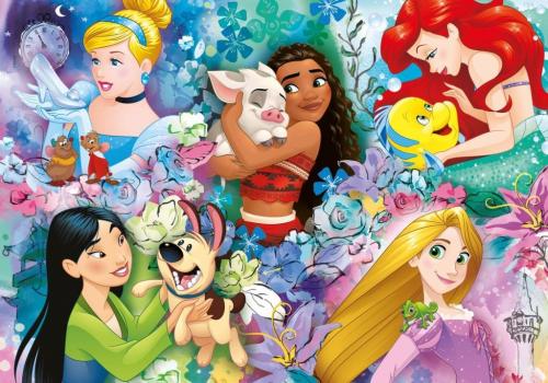 Clementoni Disney Princesses Supercolor 60 Parça Puzzle 26995