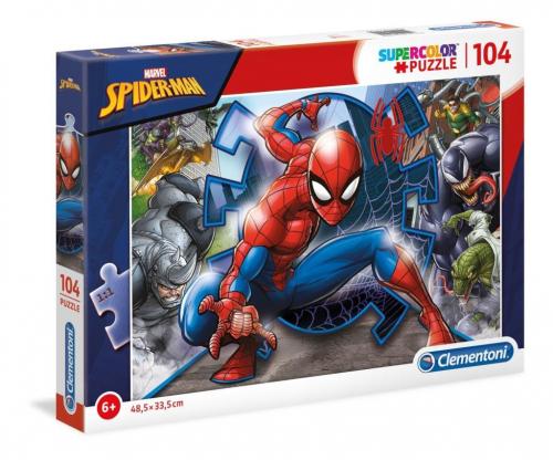 Clementoni Marvel Spider-Man Supercolor 104 Parça Puzzle 27116