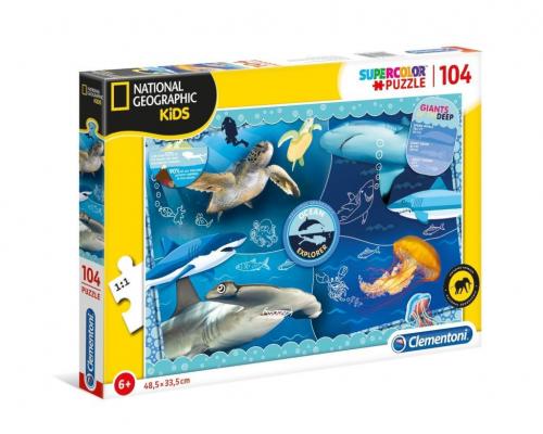Clementoni Ocean Explorer National Geographic Kids 104 Parça Puzzle 27141